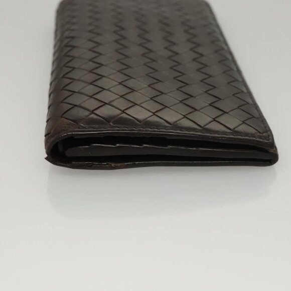 BOTTEGA VENETA INTRECCIATO Long Wallet Leather Brown 156819 Auth bs24196 - Picture 5 of 16